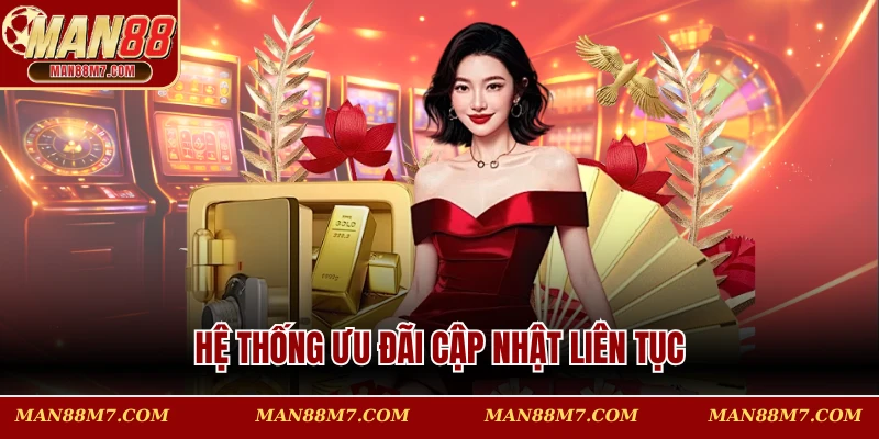Hệ thống ưu đãi cập nhật liên tục